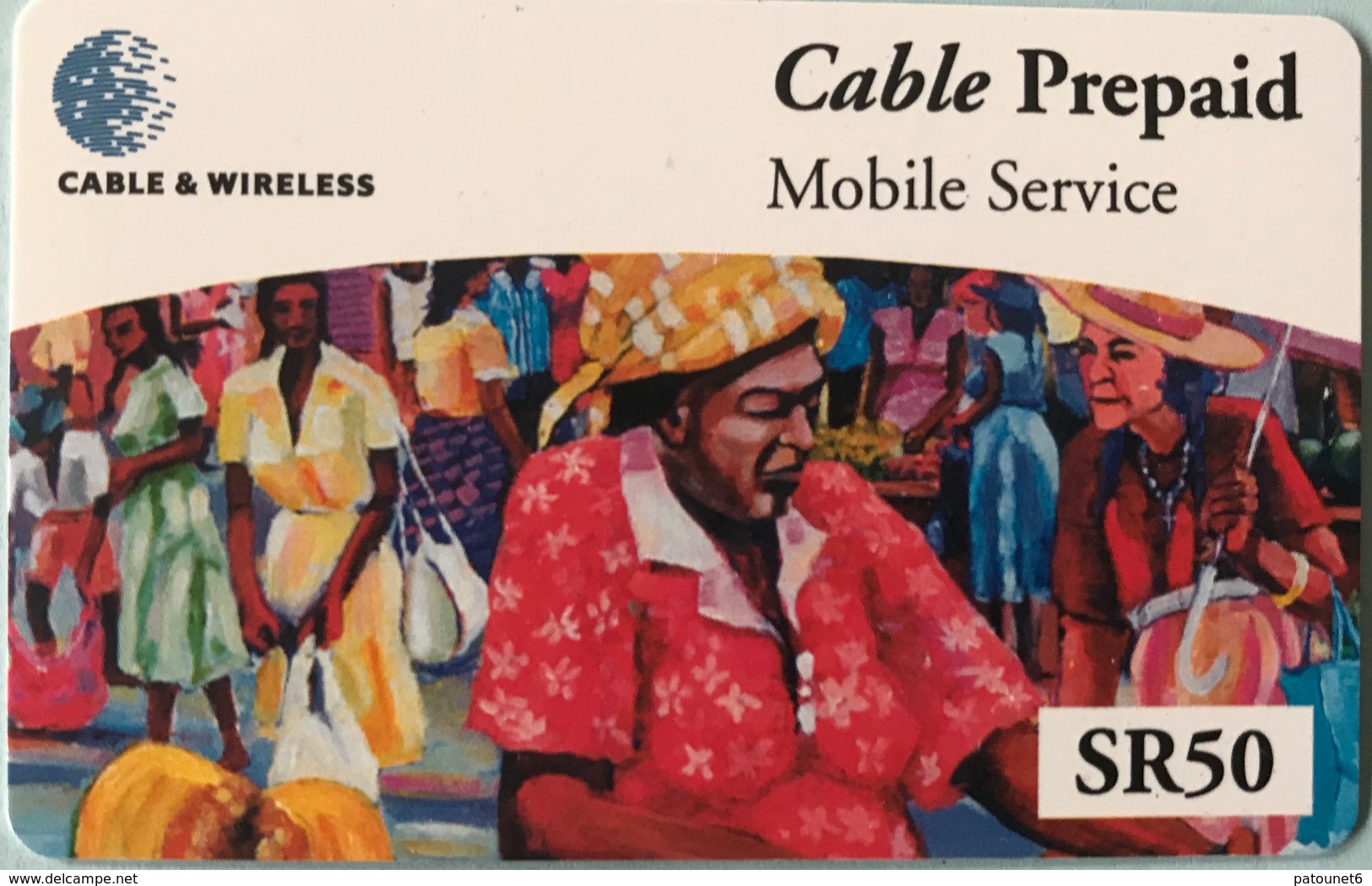 SEYCHELLES  -  Prepaid  - Cable § Wireless  - SR 50 (fine Different Numbers) - Seychelles