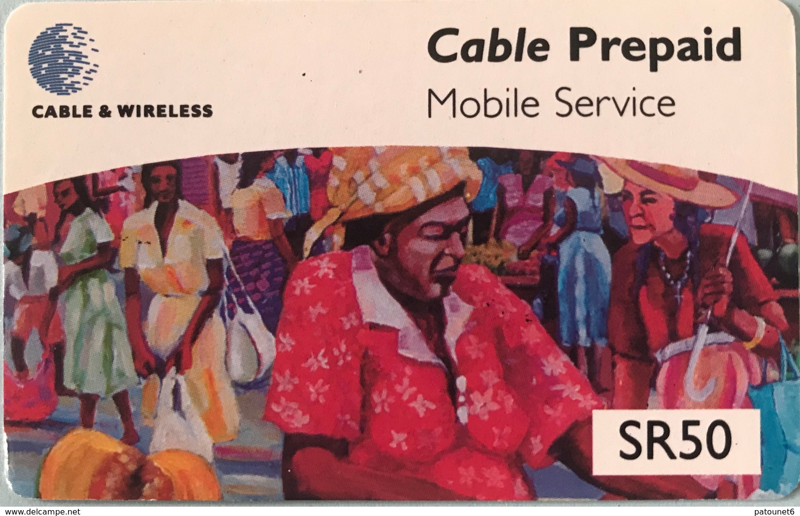 SEYCHELLES  -  Prepaid  - Cable § Wireless  - SR 50 (fine Numbers) - Seychellen
