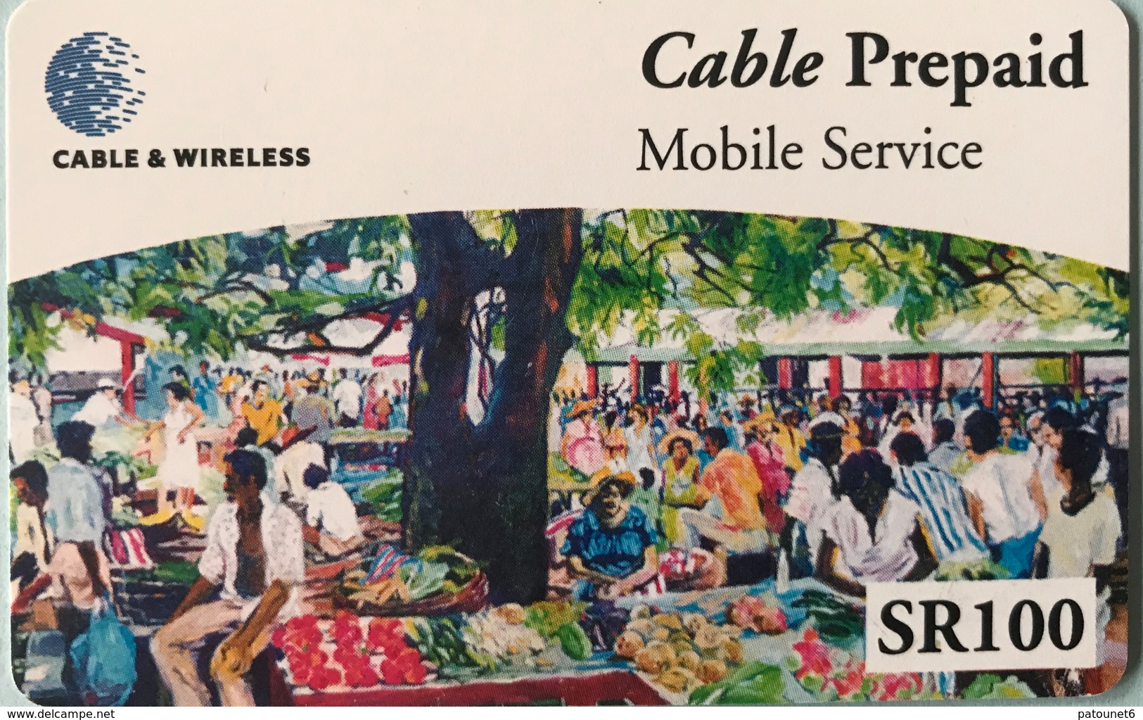 SEYCHELLES  -  Prepaid  - Cable § Wireless  - SR 100 (fine Numbers) - Seychelles