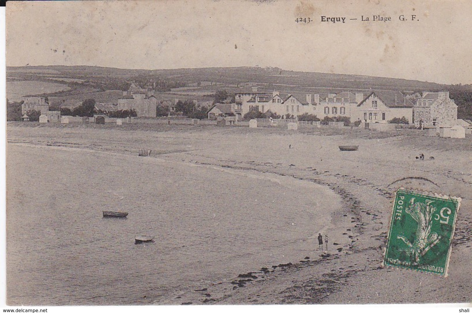 CPA ERQUY  LA PLAGE - Erquy