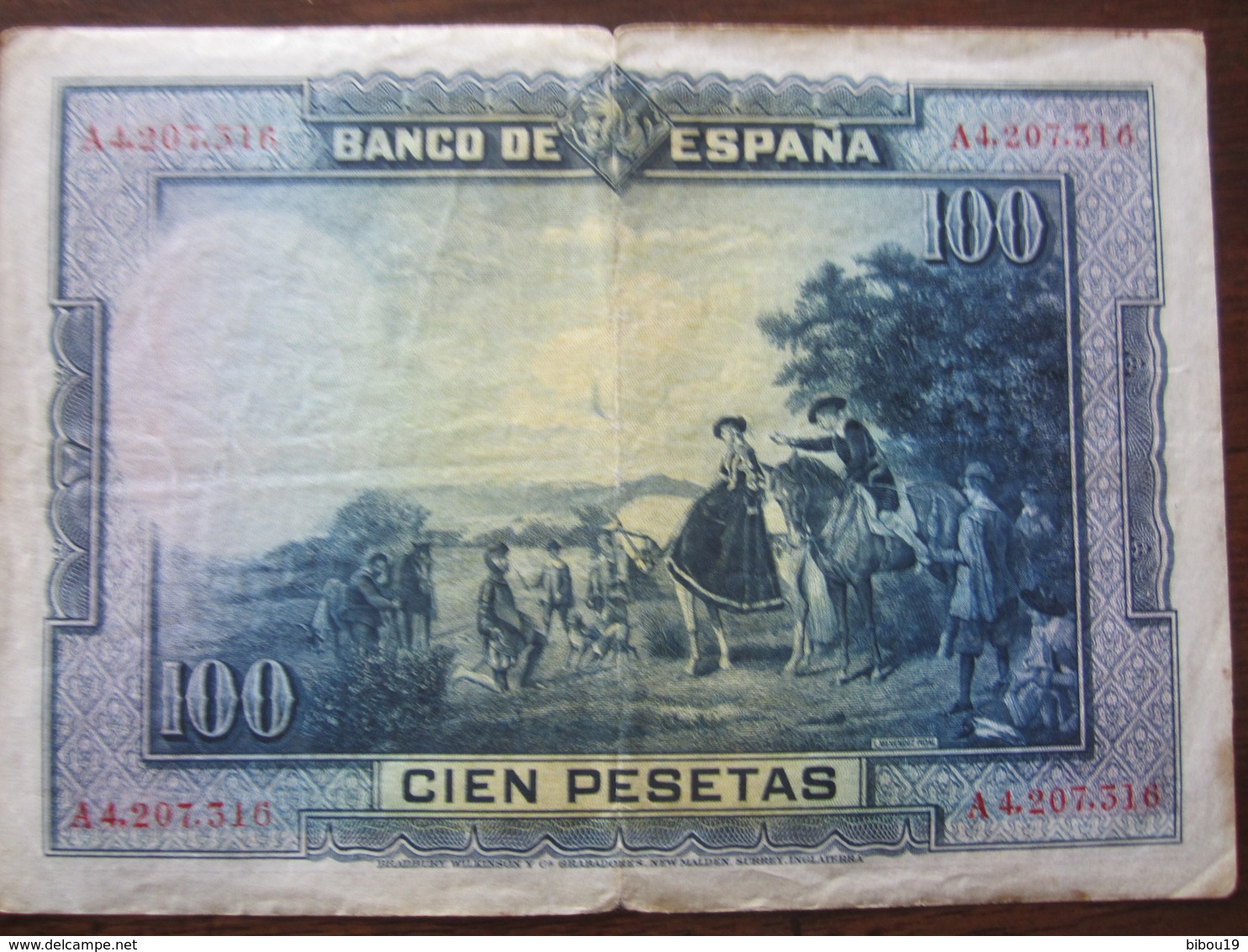 100 PESETAS 11/08/1928 - 100 Peseten