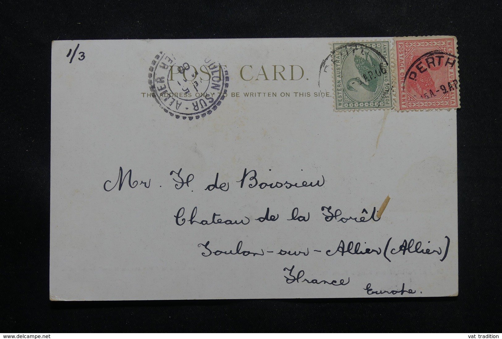 AUSTRALIE - Affranchissement Plaisant De Perth Sur Carte Postale En 1906 Pour La France - L 54942 - Covers & Documents