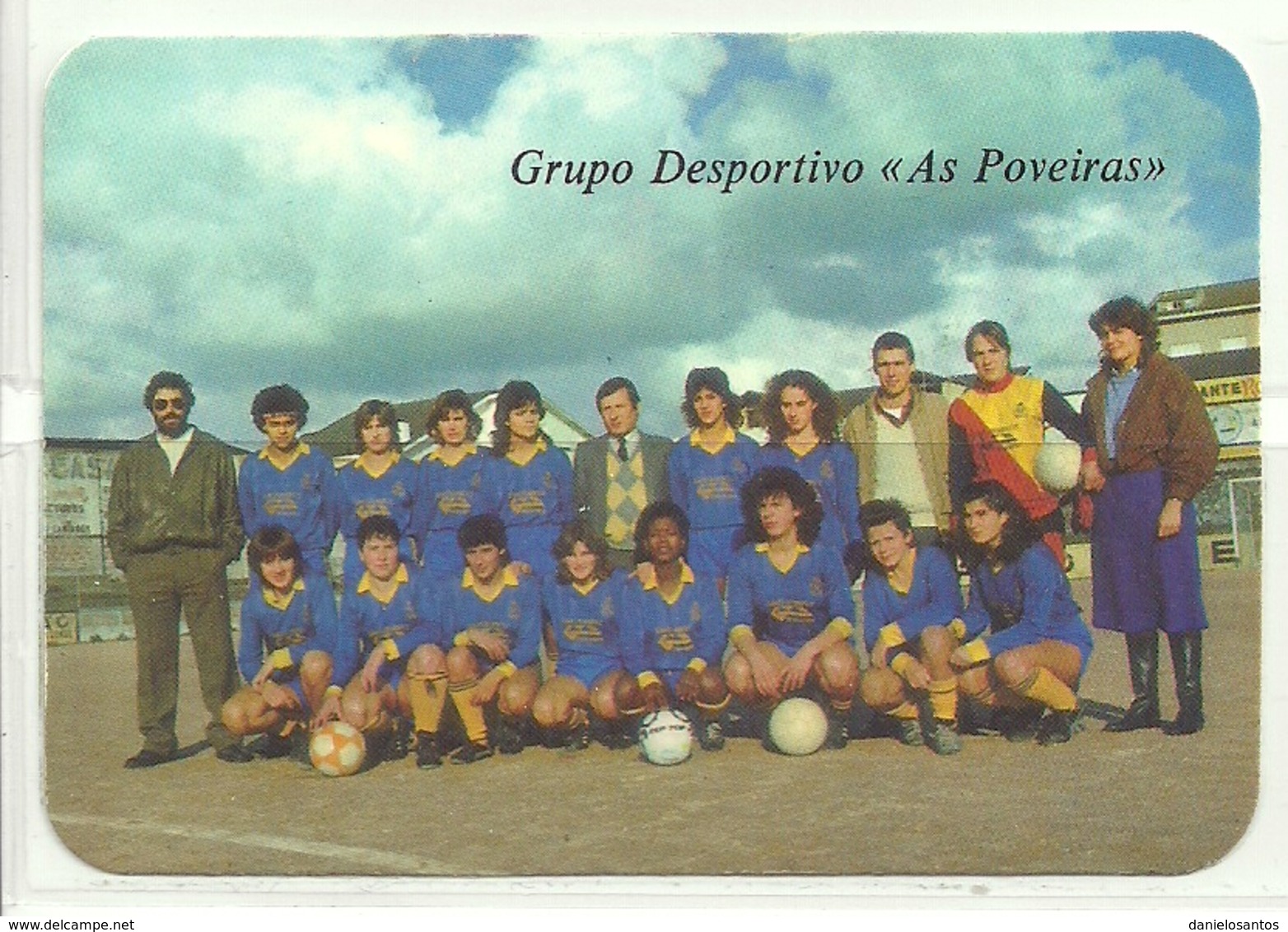 1986 Pocket Calendar Calandrier Calendario Portugal Futebol Soccer Futebol Feminino Grupo Desportivo As Poveiras - Grand Format : 1981-90