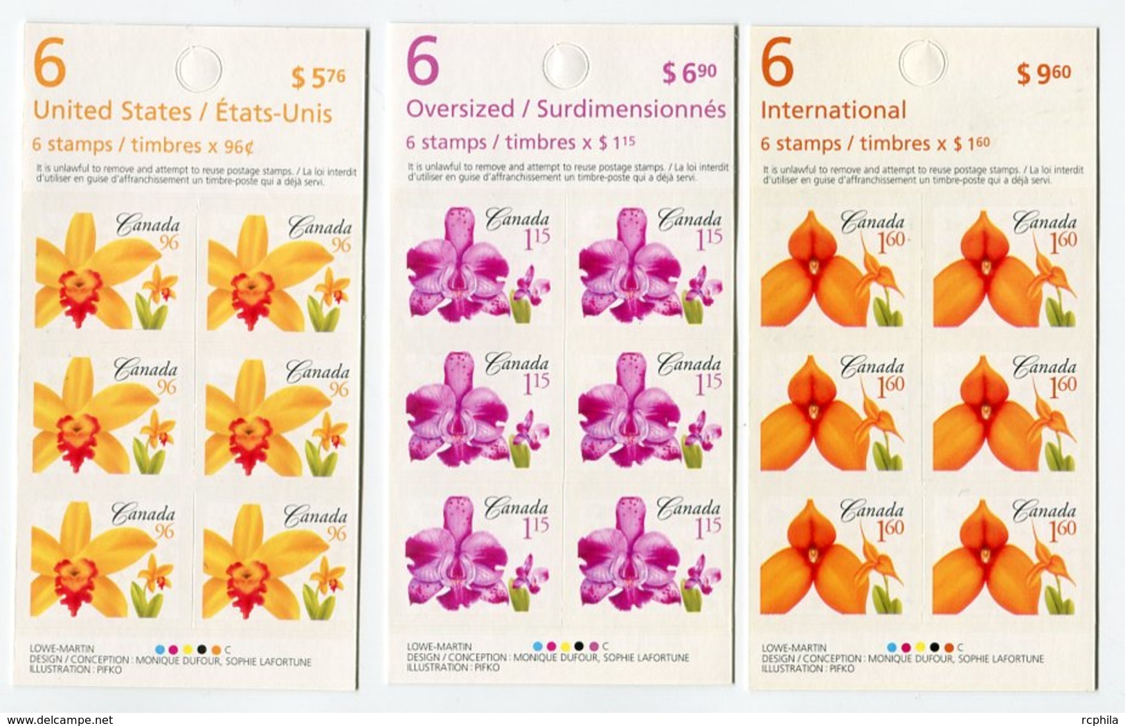 RC 11578 CANADA 2007 FLEURS FLOWERS 3 CARNETS BOOKLETS MNH NEUF ** - Ganze Markenheftchen