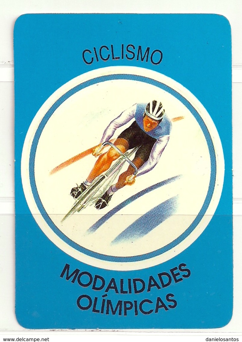 1989 Pocket Calendar Calandrier Calendario Portugal Ciclismo Modalidades Olimpicas - Grand Format : 1981-90