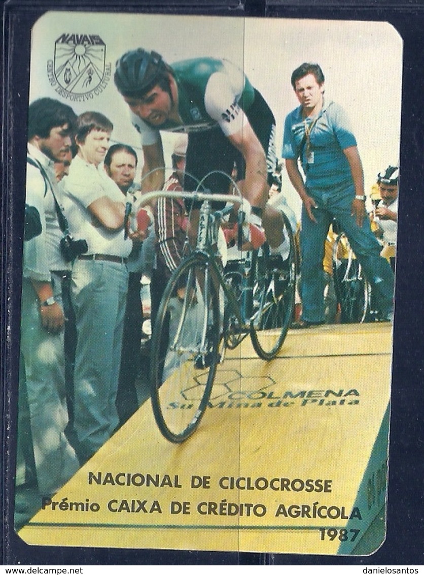 1987 Pocket Calendar Calandrier Calendario Portugal Ciclismo Nacional De Ciclocrosse Premio Caixa Credito Agricola - Grand Format : 1981-90