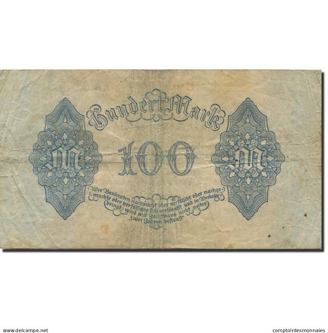 Billet, Allemagne, 100 Mark, 1922, 1922-08-04, KM:75, TTB - 100 Mark