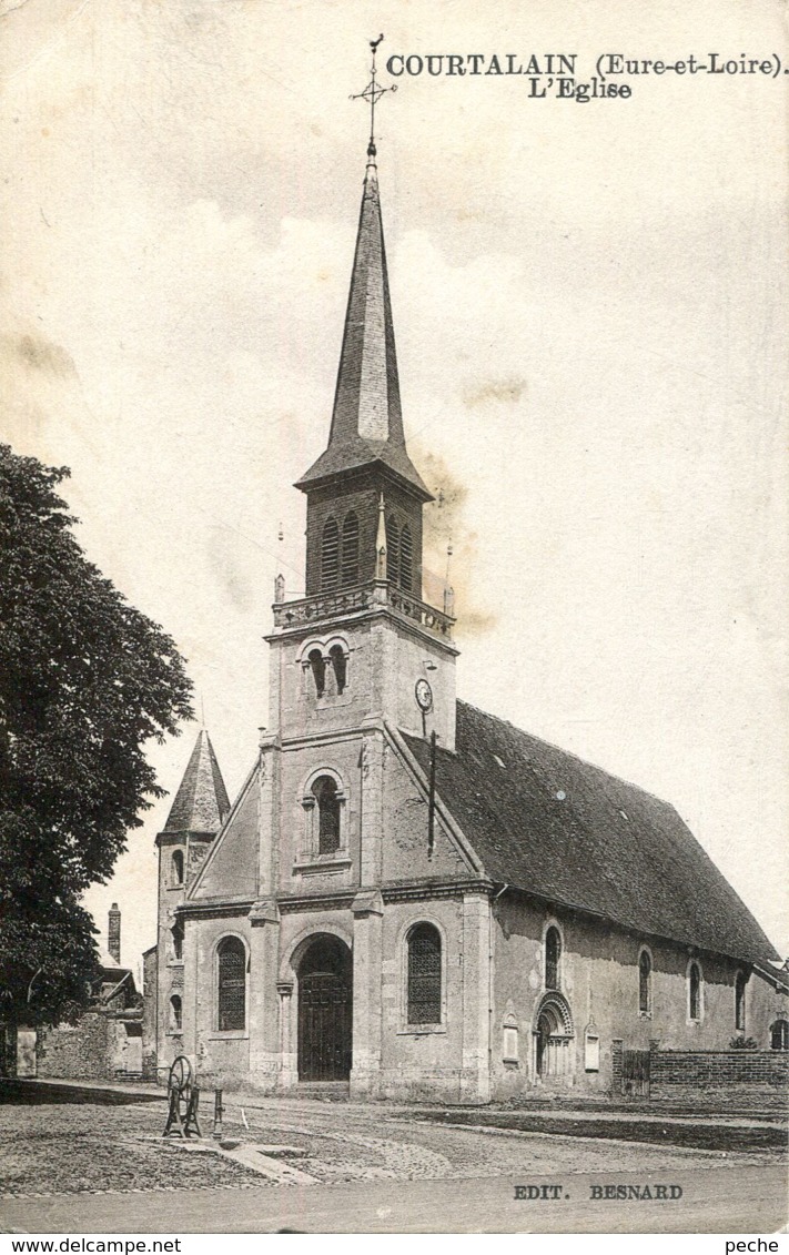 N°4871 T -cpa Courtalain -l'église- - Courtalain