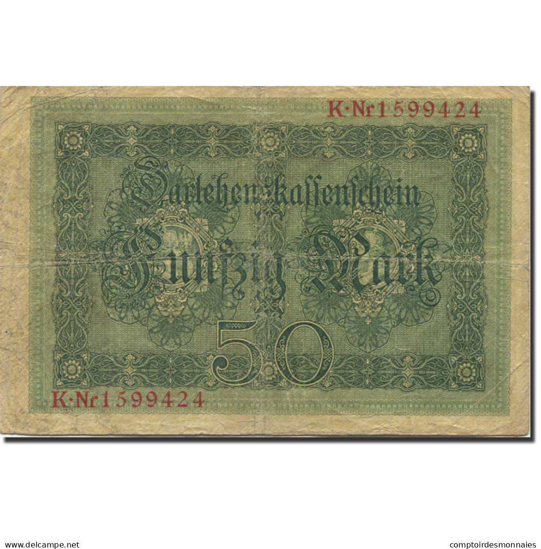 Billet, Allemagne, 50 Mark, 1914, 1914-08-05, KM:49b, TB - 50 Mark