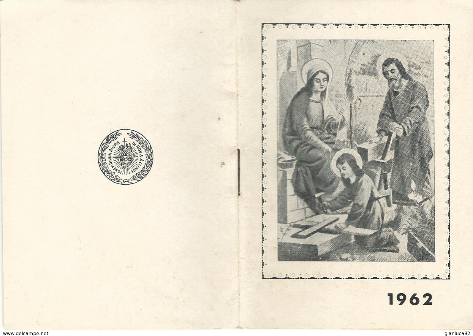 Calendarietto Jte Ad Joseph Opera Divino Amore Napoli 1963 12,0 X 8,3 Pag. 20 (64) - Petit Format : 1961-70