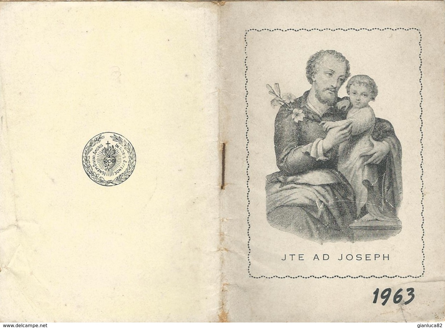 Calendarietto Sacra Famiglia Opera Divino Amore Napoli 1962 12,0 X 8,6 Pag. 28 (65) - Petit Format : 1961-70