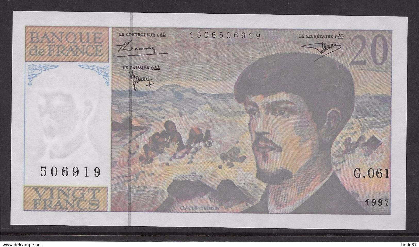 France 20 Francs Debussy - Neuf - 1997 - Fayette 66 Ter - 2 - 20 F 1980-1997 ''Debussy''