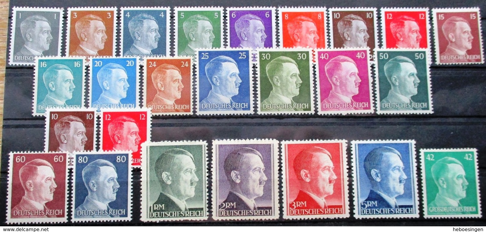 DR Hitler Dauerserie Kpl. Mi. Nr. 781-802+826,827 Postfrisch ** - Other & Unclassified