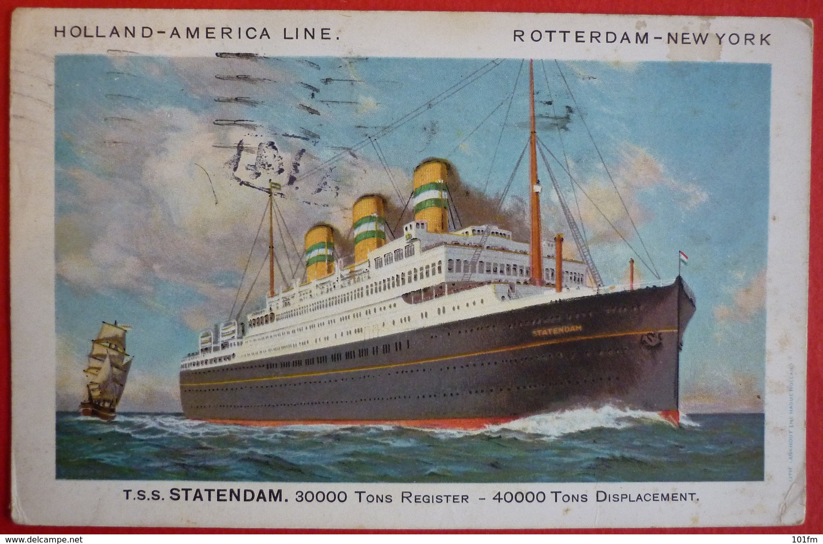 S.S. STATENDAM , HOLLAND-AMERICA LINE - Steamers