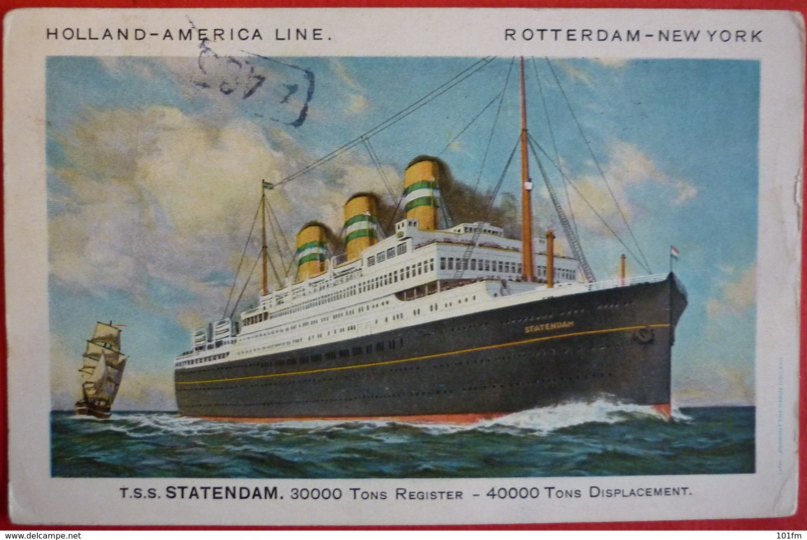 S.S. STATENDAM , HOLLAND-AMERICA LINE - Steamers