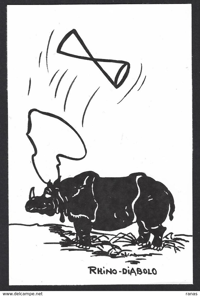 CPM Rhinocéros Humour Diabolo - Rhinoceros