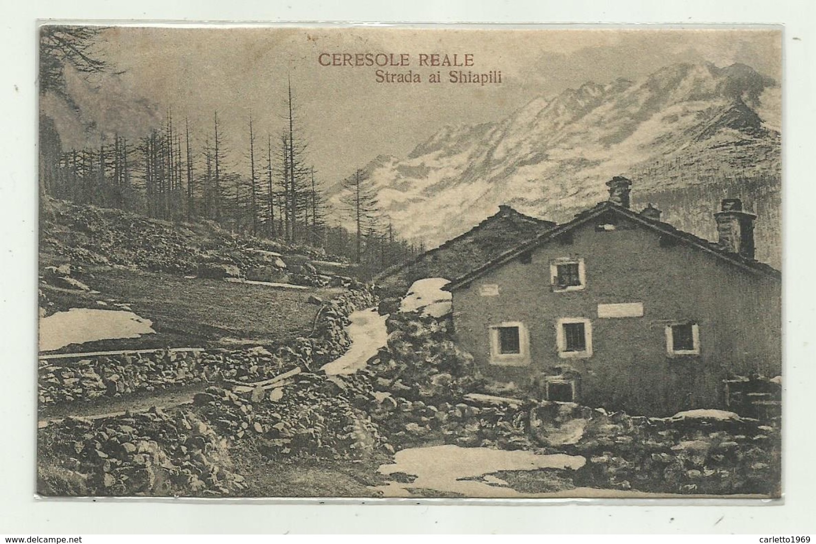 CERESOLE REALE - STRADA AI SHIAPILI 1922   VIAGGIATA  FP - Sonstige & Ohne Zuordnung