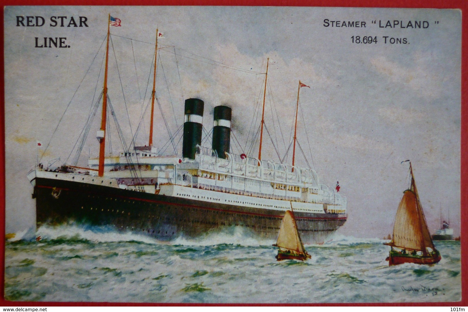 S.S. LAPLAND - RED STAR LINE - Steamers