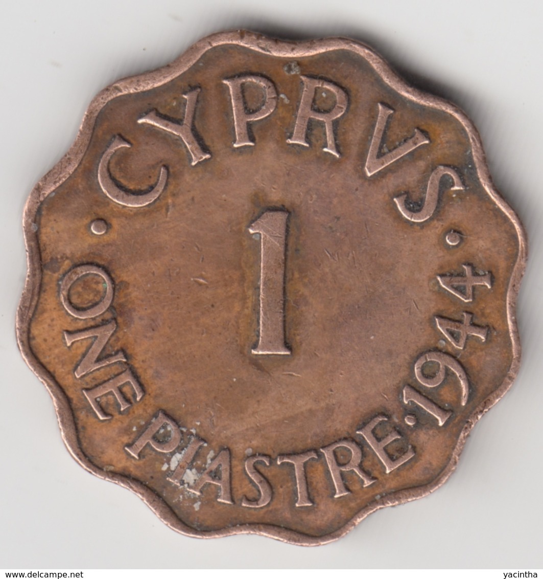 @Y@    Cyprus   1  Piaster  1944    (3100) - Chypre