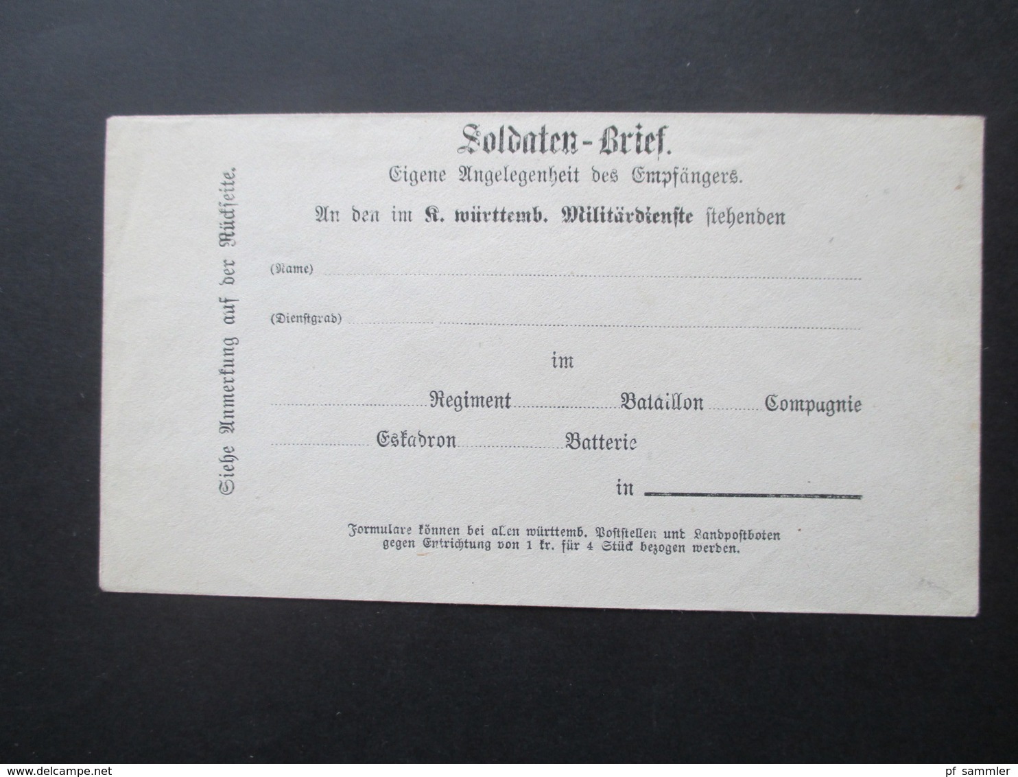 AD Vor 1900 Feldpost Umschlag Soldaten Brief Eigene Angelegenheit Des Empfängers Klappenstempel Gekreuzte Gewehre - Covers & Documents