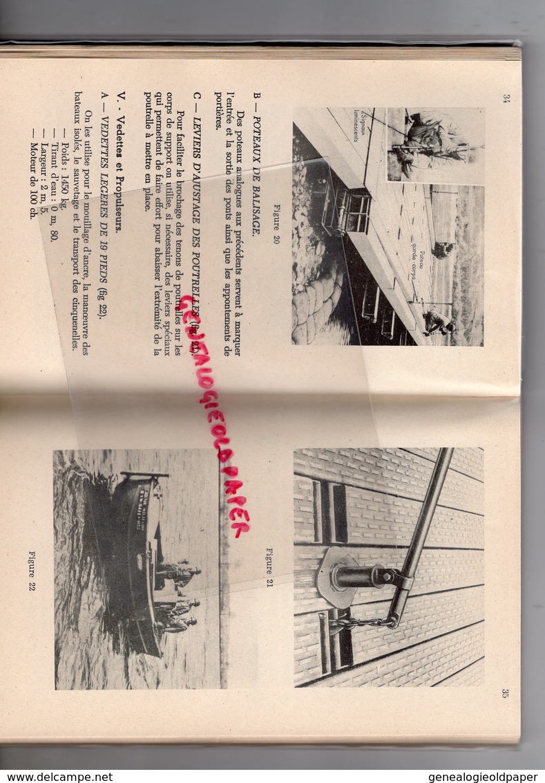 49- ANGERS - LIVRE ECOLE APPLICATION DU GENIE -NOTICE PONT US FLOTTANT M4-1955-