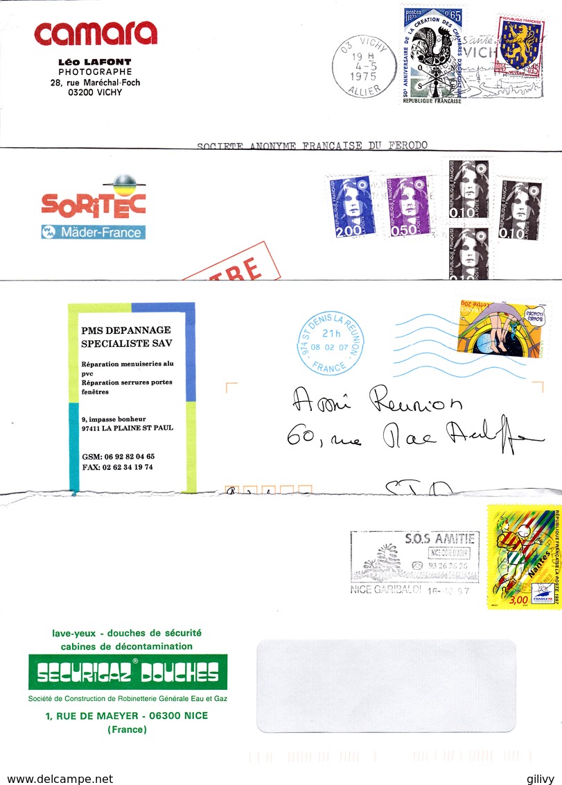 LOT : 23 LETTRES  A EN-TETE TIMBREES - Altri & Non Classificati