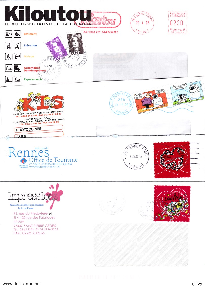 LOT : 23 LETTRES  A EN-TETE TIMBREES - Altri & Non Classificati