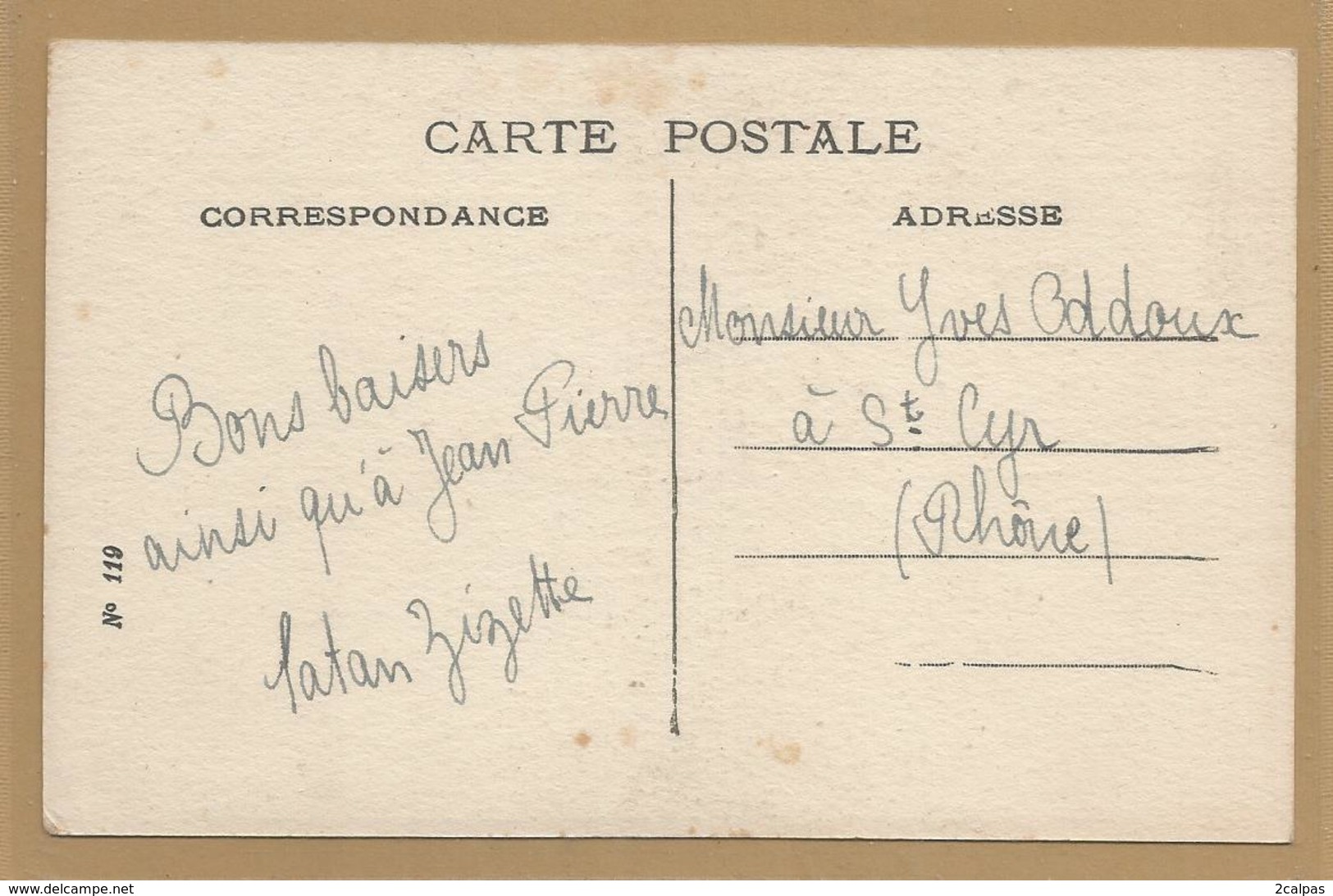 Carte De Gemaine Bouret ? Signe " Gb " : Pourvu Que ... - Carte Peu Courante - - Bouret, Germaine