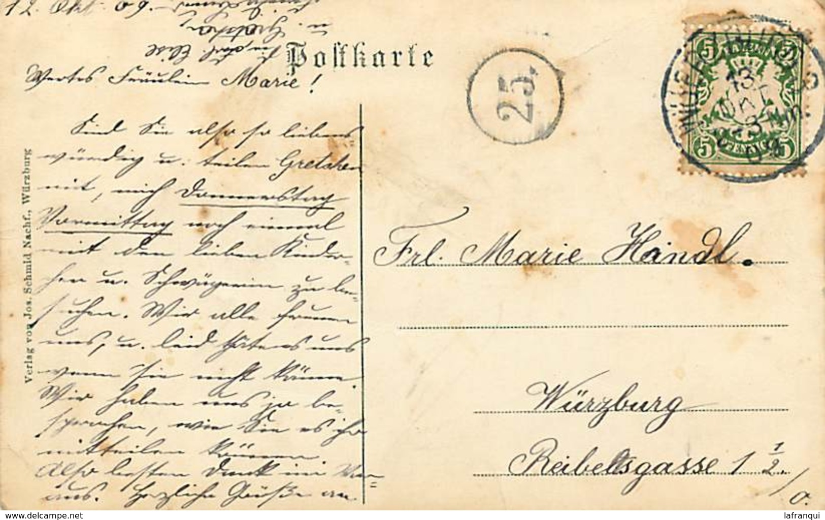 Pays Div Ref X546- Allemagne - Germany -gruss Aus Wurzburg  - - Autres & Non Classés