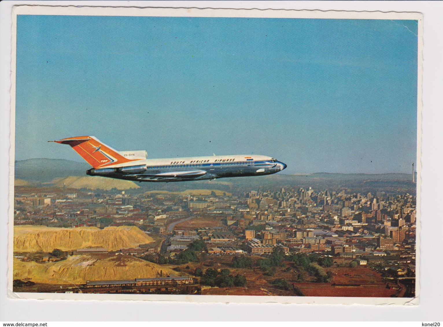 Vintage Rppc SAA, S.A.A.SAL South African Airways Boeing 727 Aircraft - 1946-....: Ere Moderne