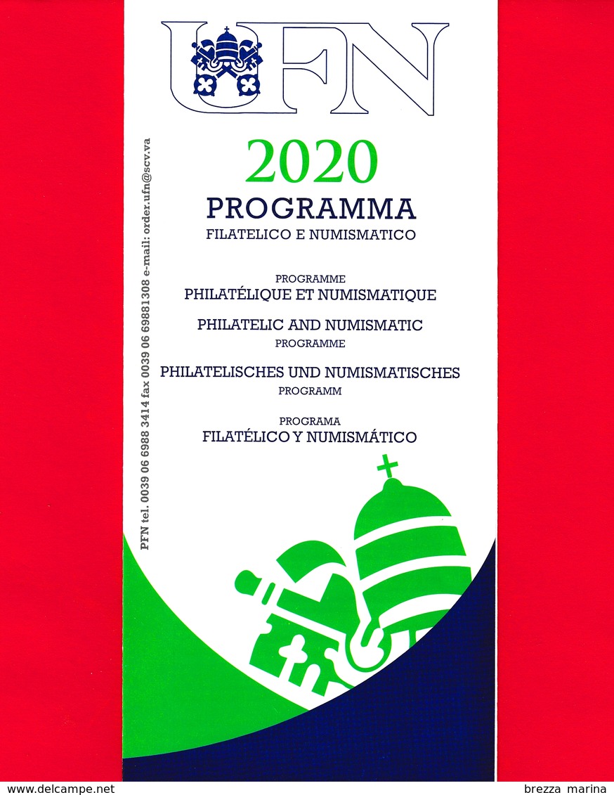 Nuovo - VATICANO - 2020 - Bollettino Ufficiale - Programma Filatelico E Numismatico 2020 - PFN 01 - Briefe U. Dokumente