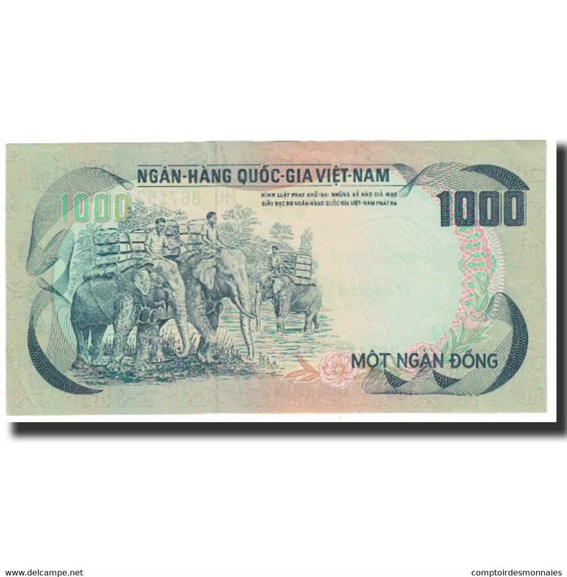 Billet, South Viet Nam, 1000 D<ox>ng, KM:34a, NEUF - Viêt-Nam