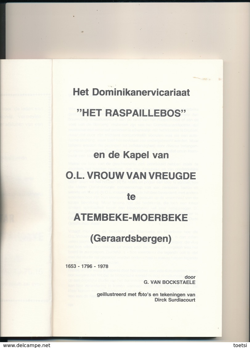 Brochure GERAARDSBERGEN  RASPAILLEBOS EN KAPEL  ATEMBEKE MOERBEKE _  UITGIFTE LAND VAN AALST  1978 NR 5 EN 6 - Autres & Non Classés