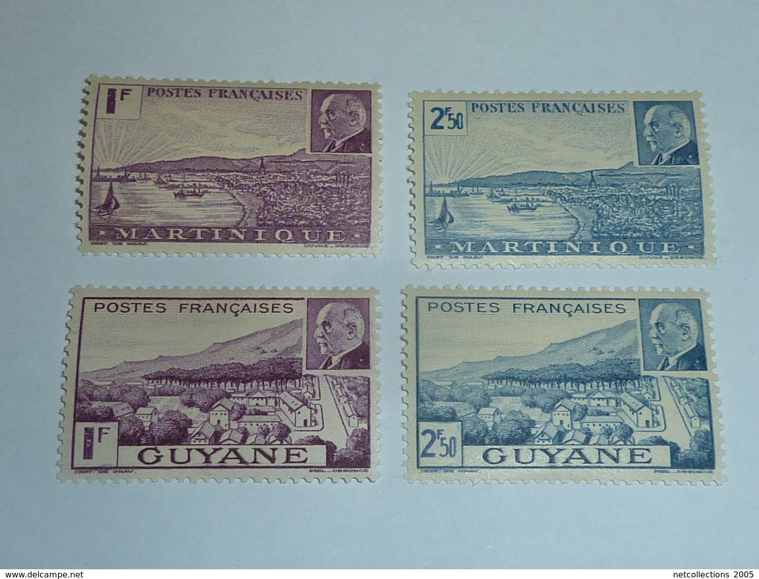 TIMBRE DE FRANCE - GRANDES SERIES COLONIALE; SERIE MARECHAL PETAIN COMPLET 48 VALEURS - NEUF SANS CHARNIERES   (T)