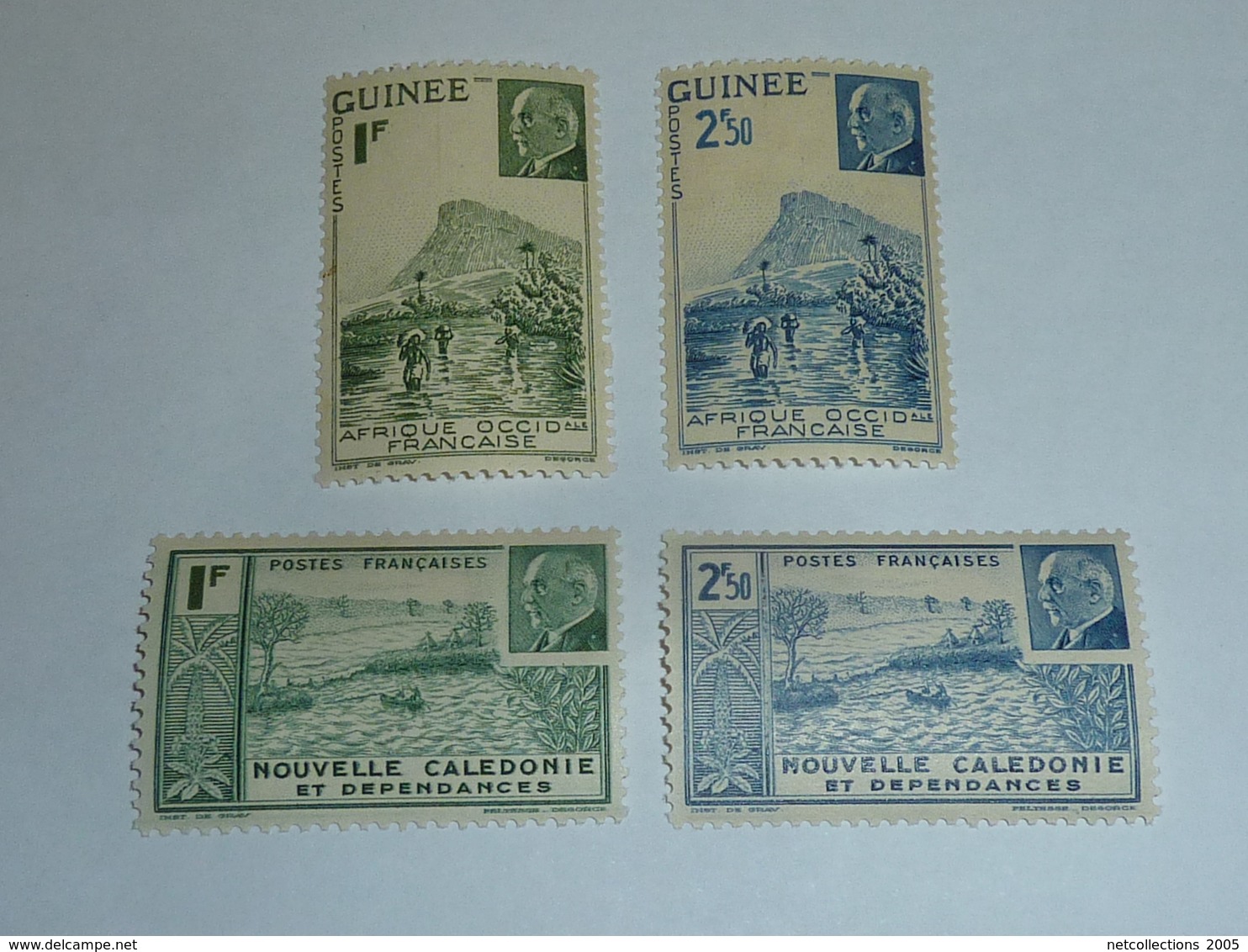 TIMBRE DE FRANCE - GRANDES SERIES COLONIALE; SERIE MARECHAL PETAIN COMPLET 48 VALEURS - NEUF SANS CHARNIERES   (T)