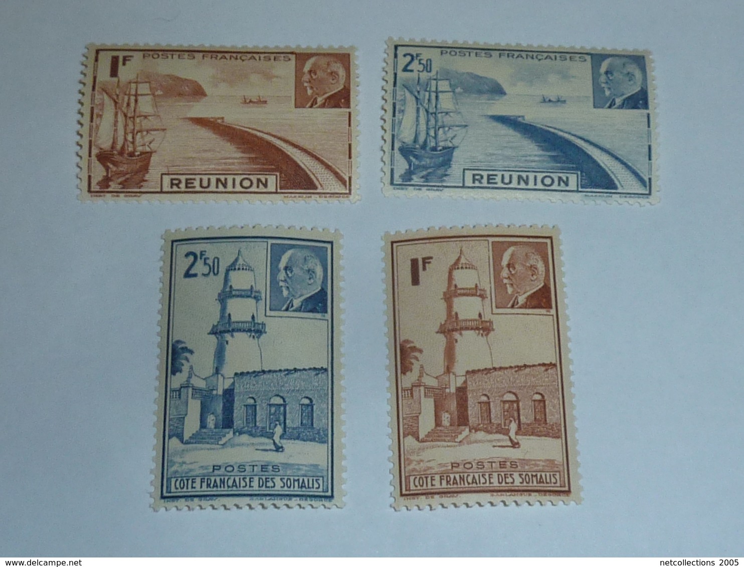 TIMBRE DE FRANCE - GRANDES SERIES COLONIALE; SERIE MARECHAL PETAIN COMPLET 48 VALEURS - NEUF SANS CHARNIERES   (T)