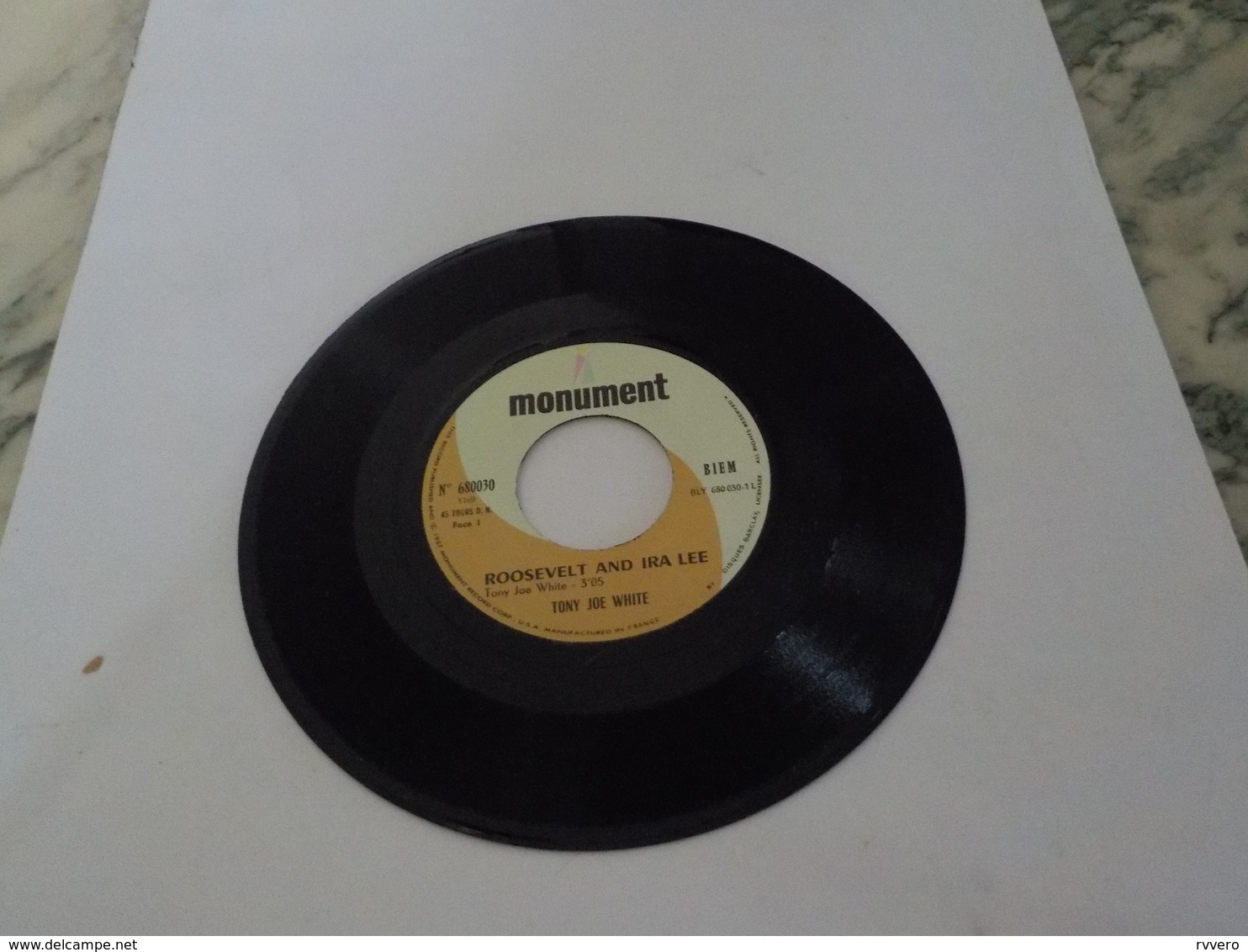 45 TOURS  Tony Joe White Roosevelt And Ira Lee 1969 - Soul - R&B