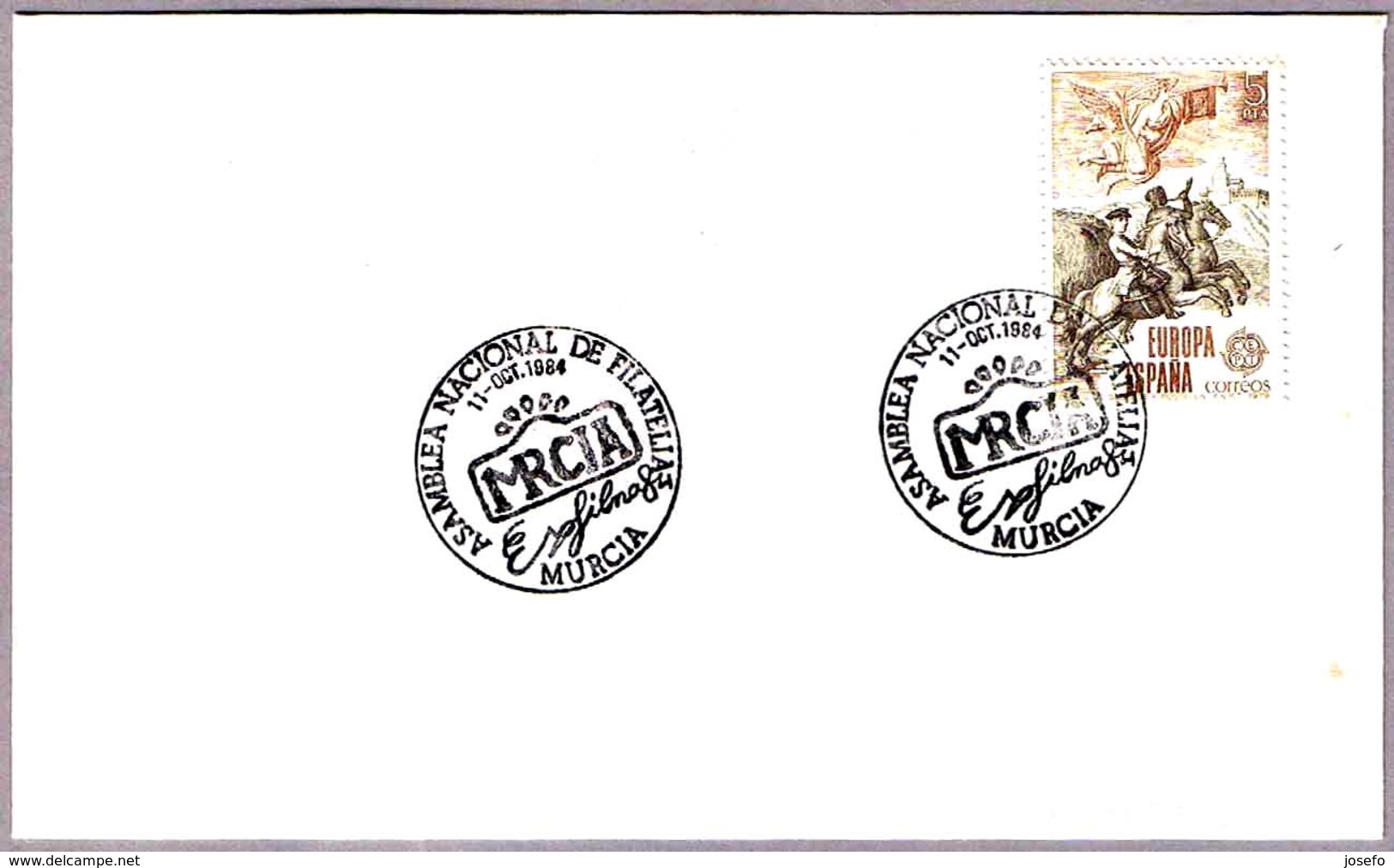 MARCA PREFILATELICA - PREPHILATELIC MARK. Murcia 1984 - Correo Postal