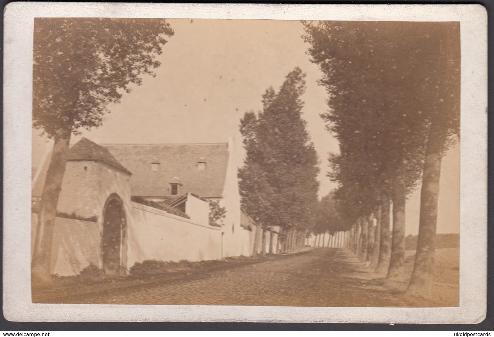 BELGIQUE -  Waterloo, La Haie-Sainte, C 1870 - Cabinet Photograph - Antiche (ante 1900)