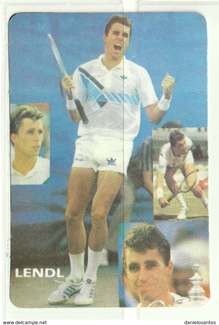 1986 Pocket Calendar Calandrier Calendario Portugal Tenis Tennis Lendl - Grand Format : 1981-90