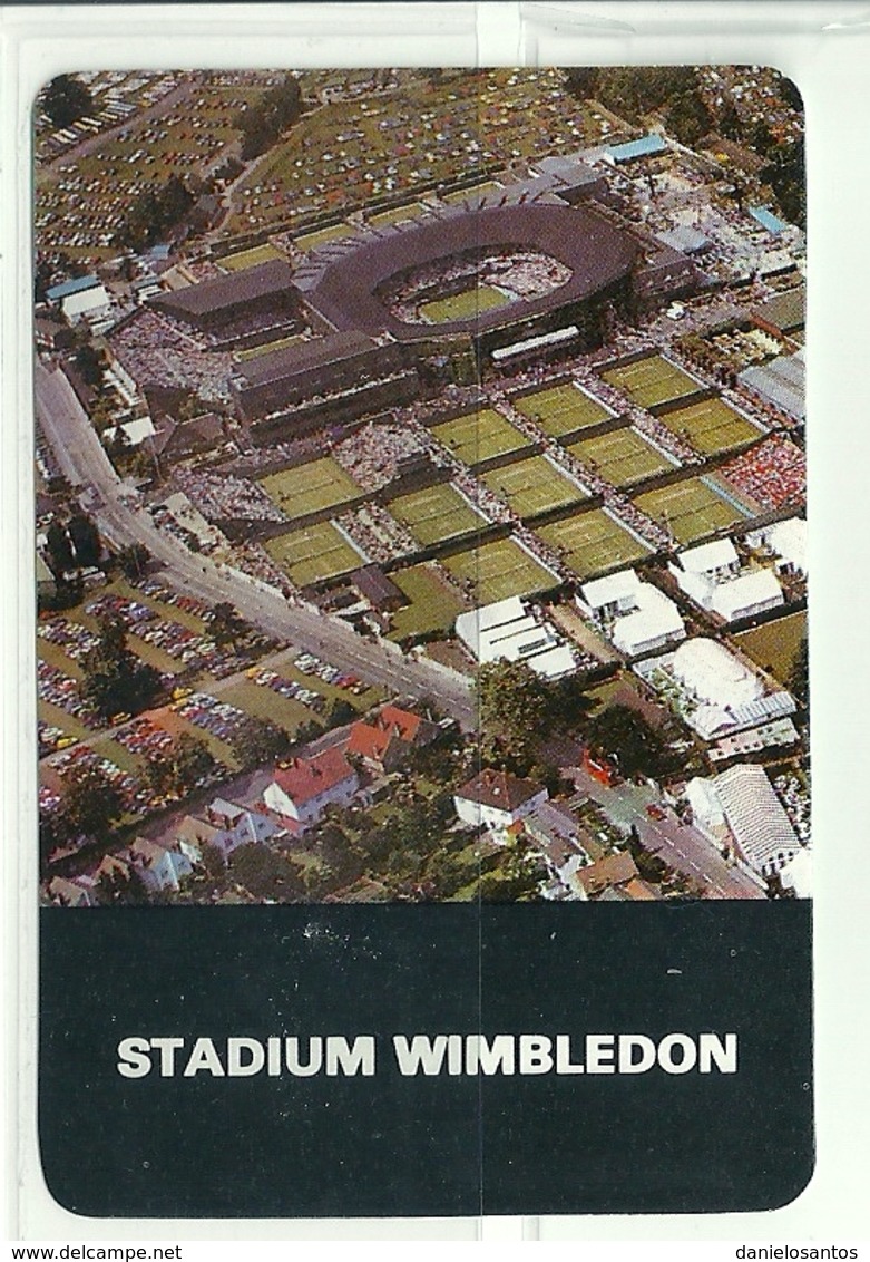 1987 Pocket Calendar Calandrier Calendario Portugal Tenis Tennis Stadium Wimbledon - Grand Format : 1981-90