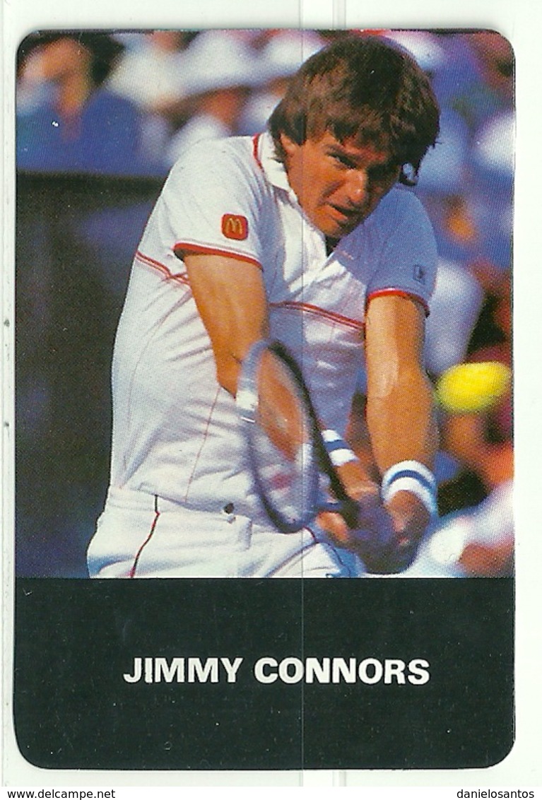 1986 Pocket Calendar Calandrier Calendario Portugal Tenis Tennis Jimmy Connors - Grand Format : 1981-90