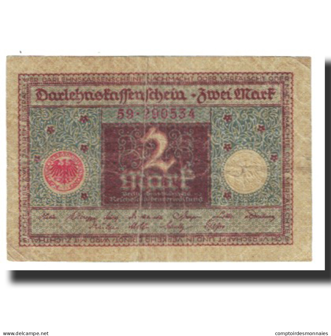 Billet, Allemagne, 2 Mark, 1920, 1920-03-01, KM:60, TB - Reichsschuldenverwaltung