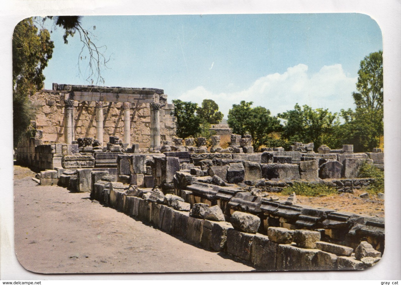 Israel, CAPERNAUM, The Synagogue, Postcard [24000] - Israel