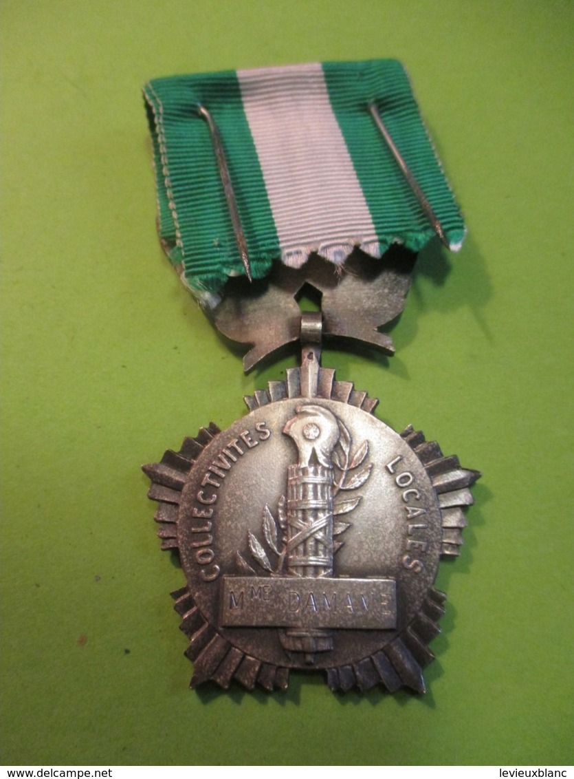 Médaille D'Honneur Collectivités Locales /République Française/ Mme DAMAME/ G Crouzat /          MED317 - France