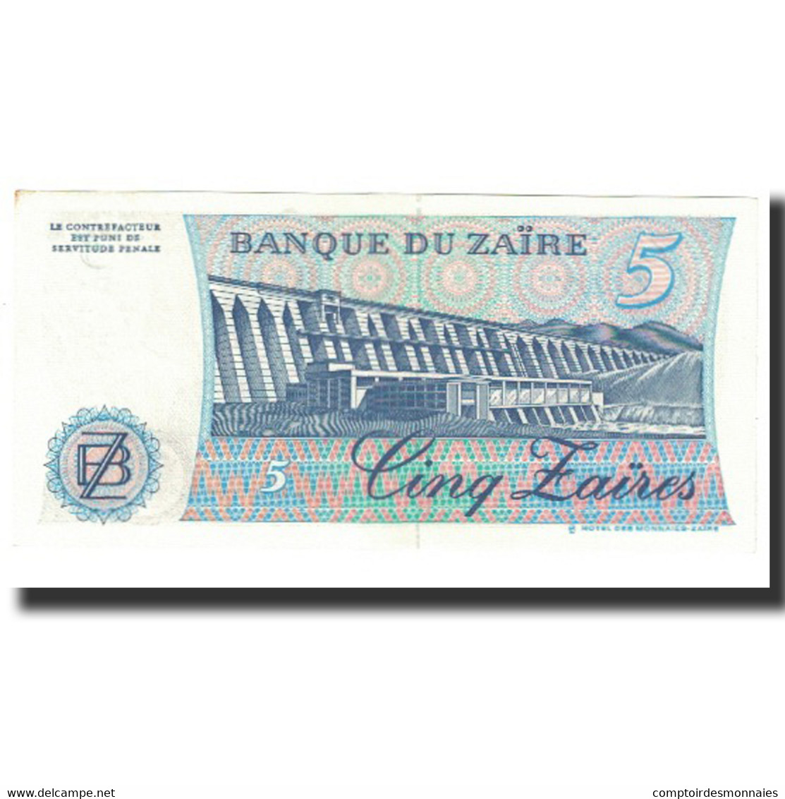 Billet, Zaïre, 5 Zaïres, 1985, 1985-11-24, KM:26a, SUP - Zaire