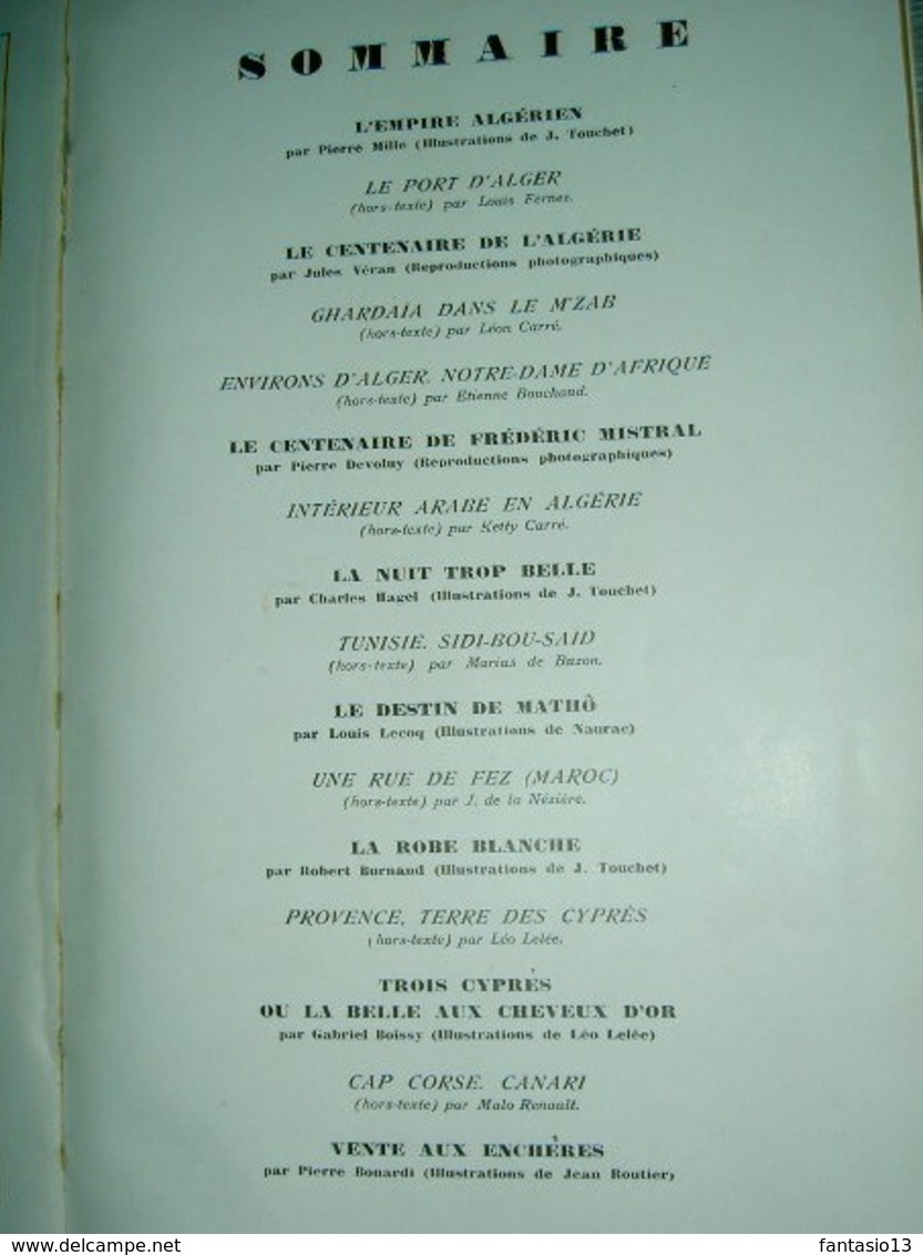 Agenda P.L.M.  1930 Plm / Centenaire De L' Algérie - 1901-1940