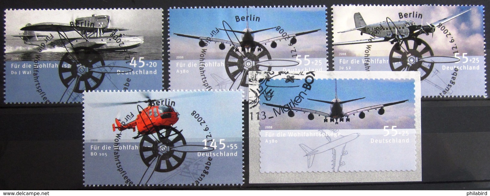 ALLEMAGNE Rep.Fédérale                         N° 2497/2501                            OBLITERE - Usati