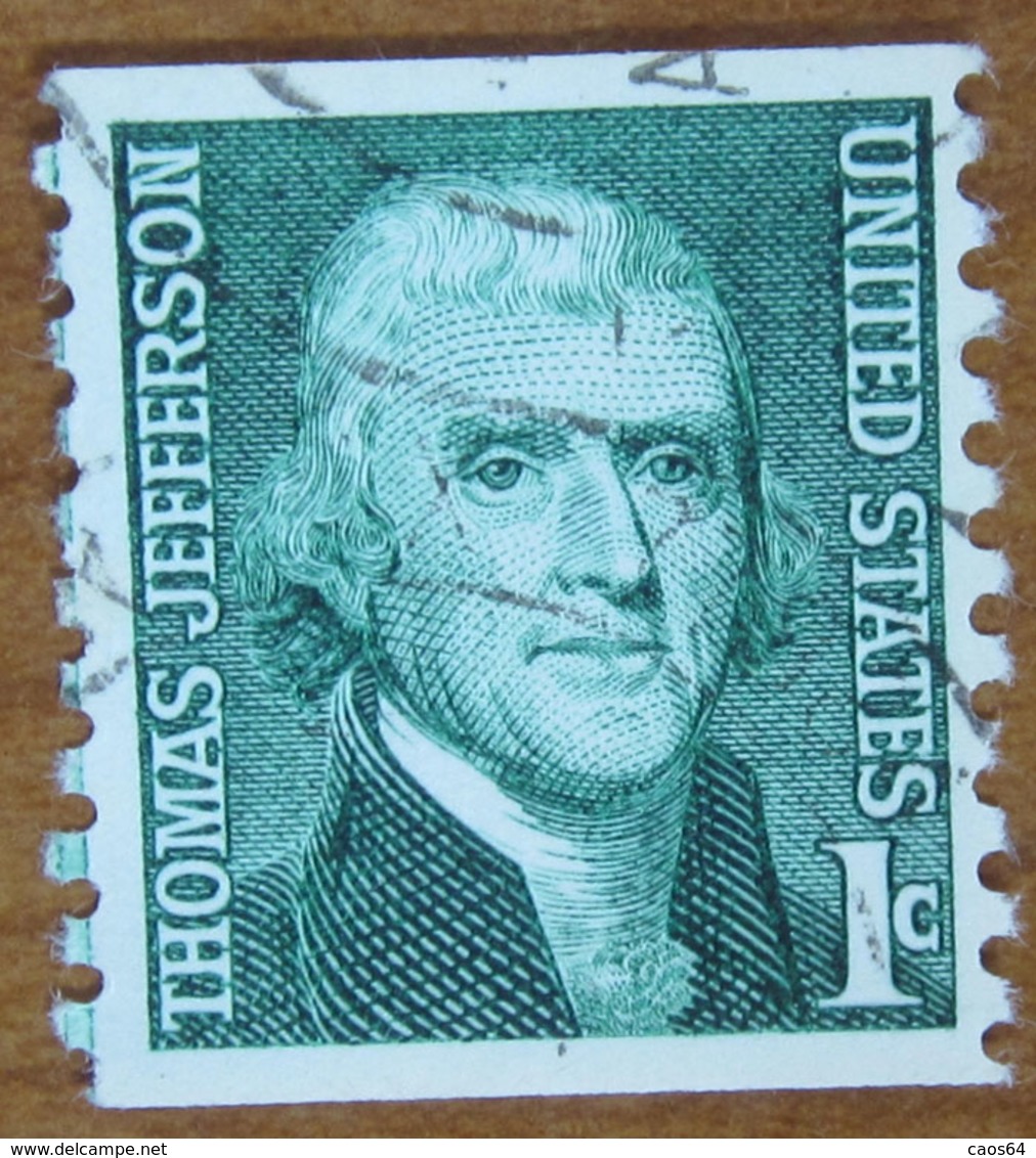 1968 USA Stati Uniti  Thomas Jefferson   President  - 1 C Usato - Usati
