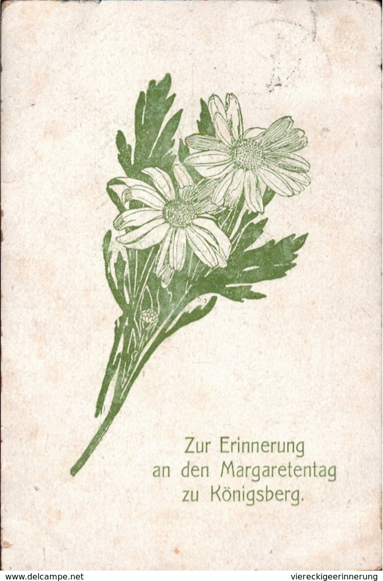 ! 1911 Ansichtskarte, Königsberg In Ostpreussen, Erinnerung An Den Margaretentag - Ostpreussen